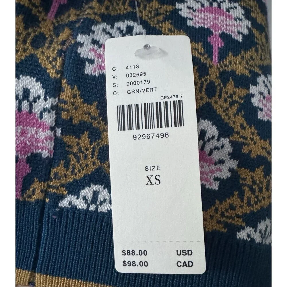 NWT Size XS - Anthropologie  Maeve Square-Neck Crop Sweater Tank (NWT US$ 88) - Picture 5 of 12